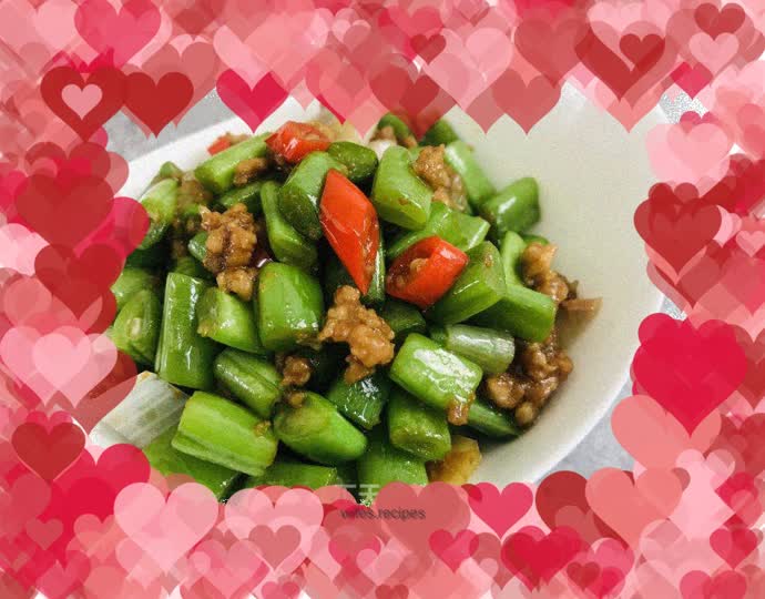 Minced Pork, Beans & Side Rice