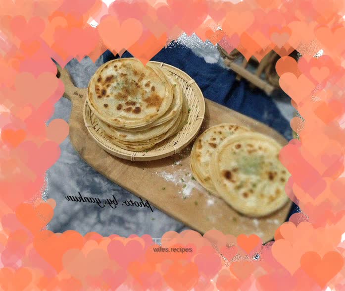 Dumpling skin version of scallion pancake