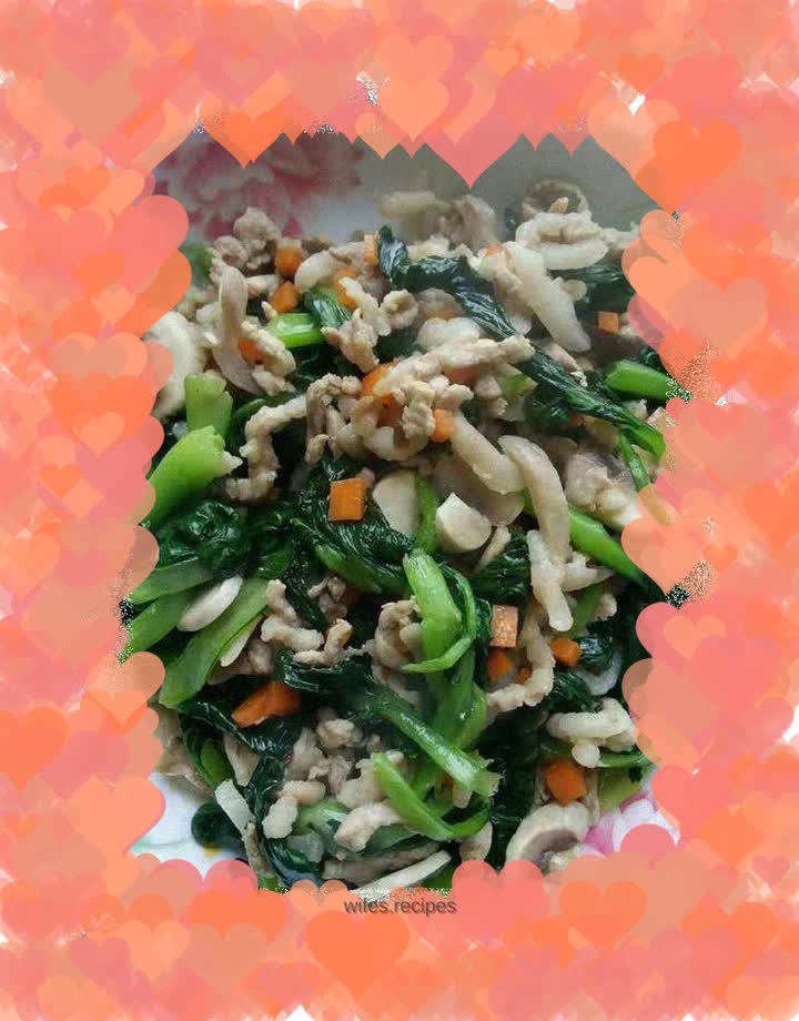 Sautéed Mushrooms with Green Vegetables