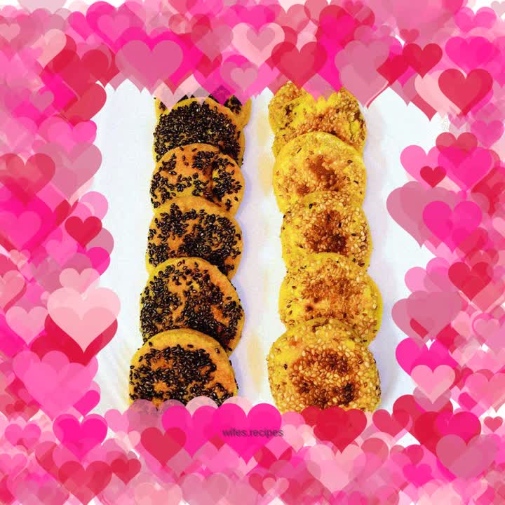 Homemade pumpkin pie with bean paste filling