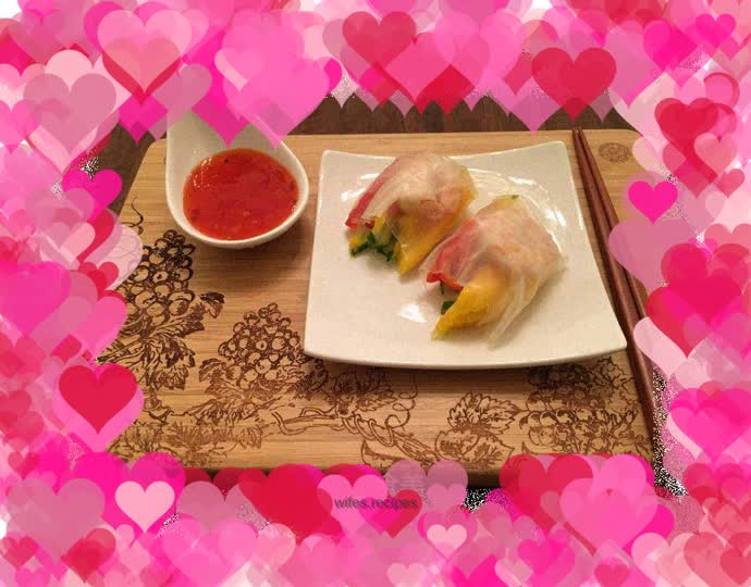 Vietnamese shrimp spring rolls