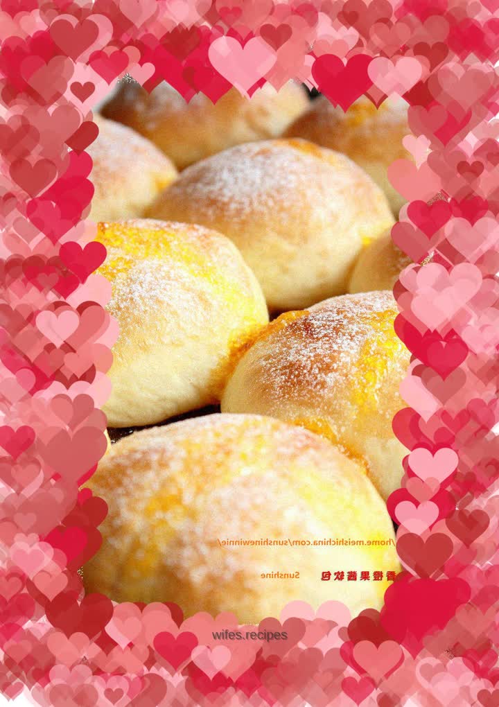 Fresh and delicious bread-----Orange Jam Soft Bread