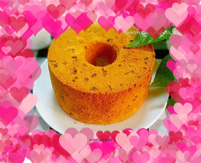 Red date yogurt chiffon