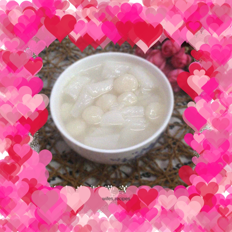 Ginger, potato and glutinous rice dumplings