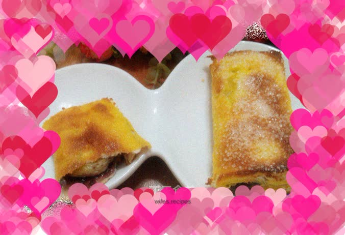 Toast version of blueberry banana pie