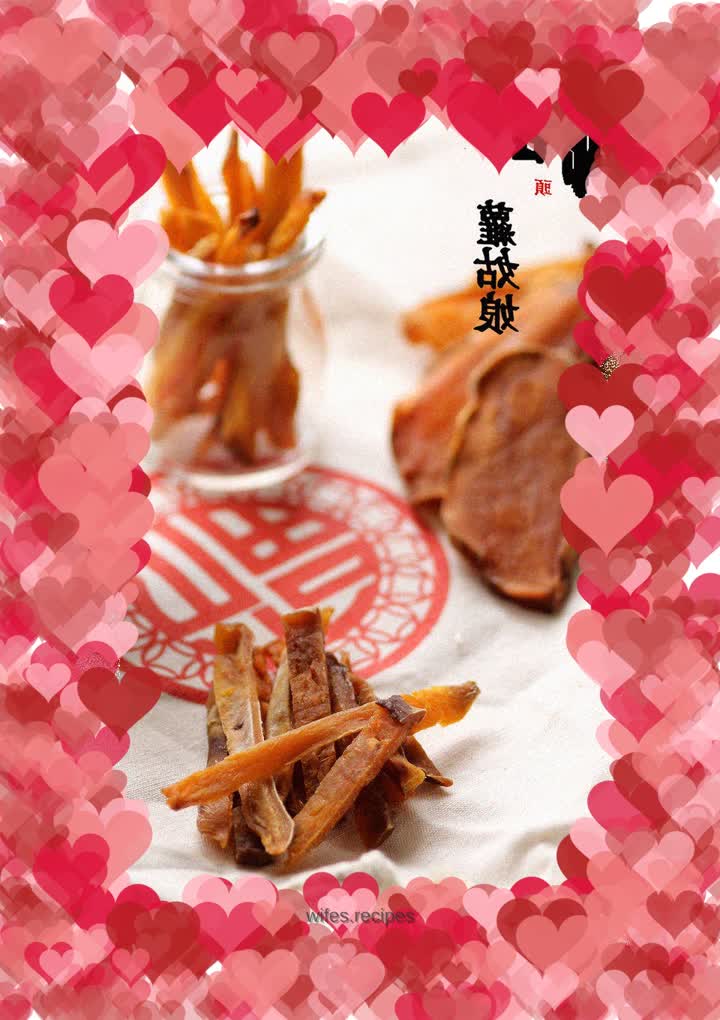 Dried sweet potatoes with honey sauce