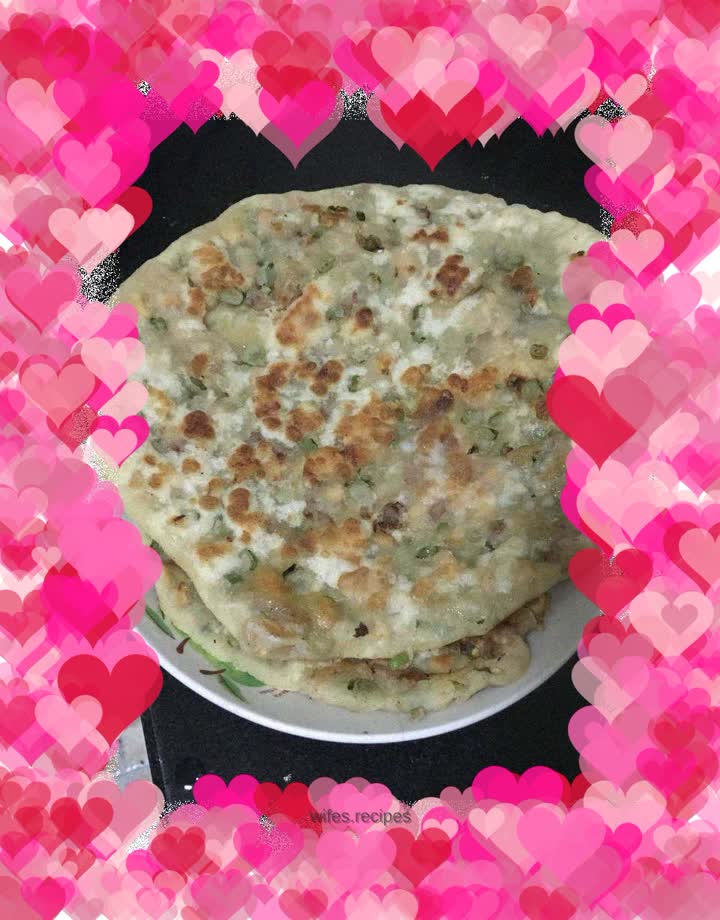 Minced Pork Bean Pancake