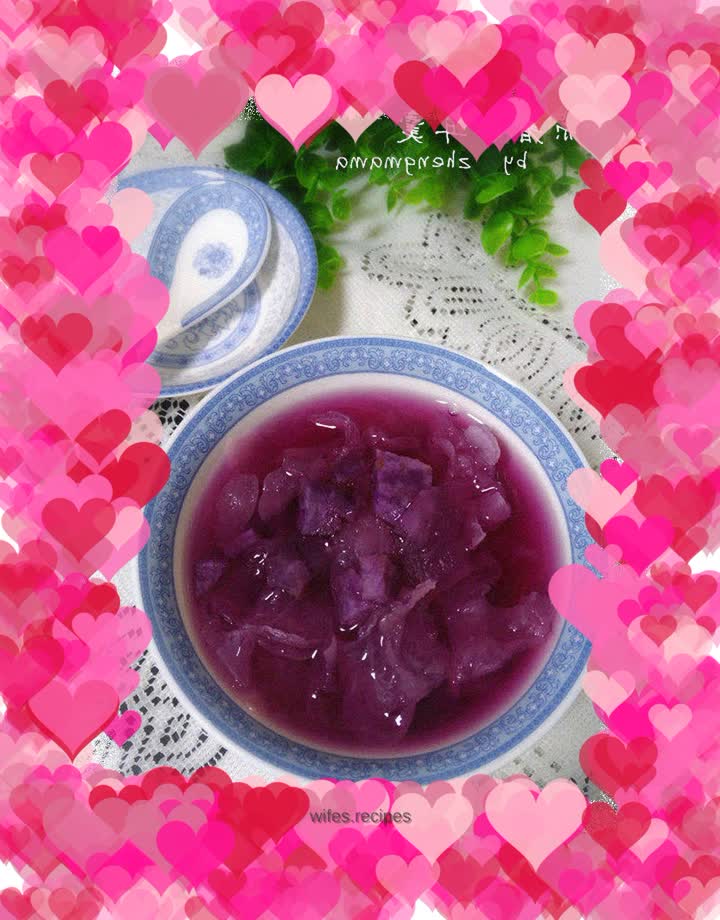 Purple Sweet Potato and Tremella Soup
