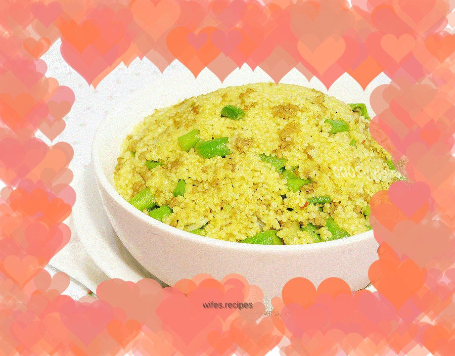 Cowpea and corn instant rice Couscous