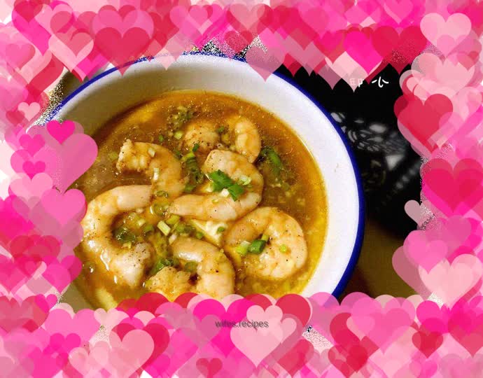 Steamed Egg Custard with Shrimp and Tofu