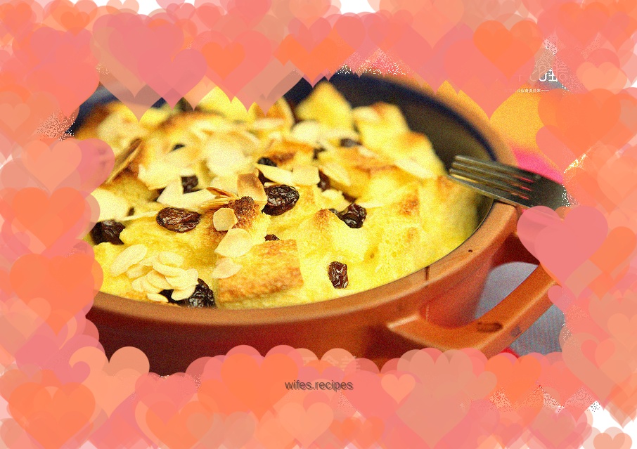 What a greasy breakfast - baked toast pudding