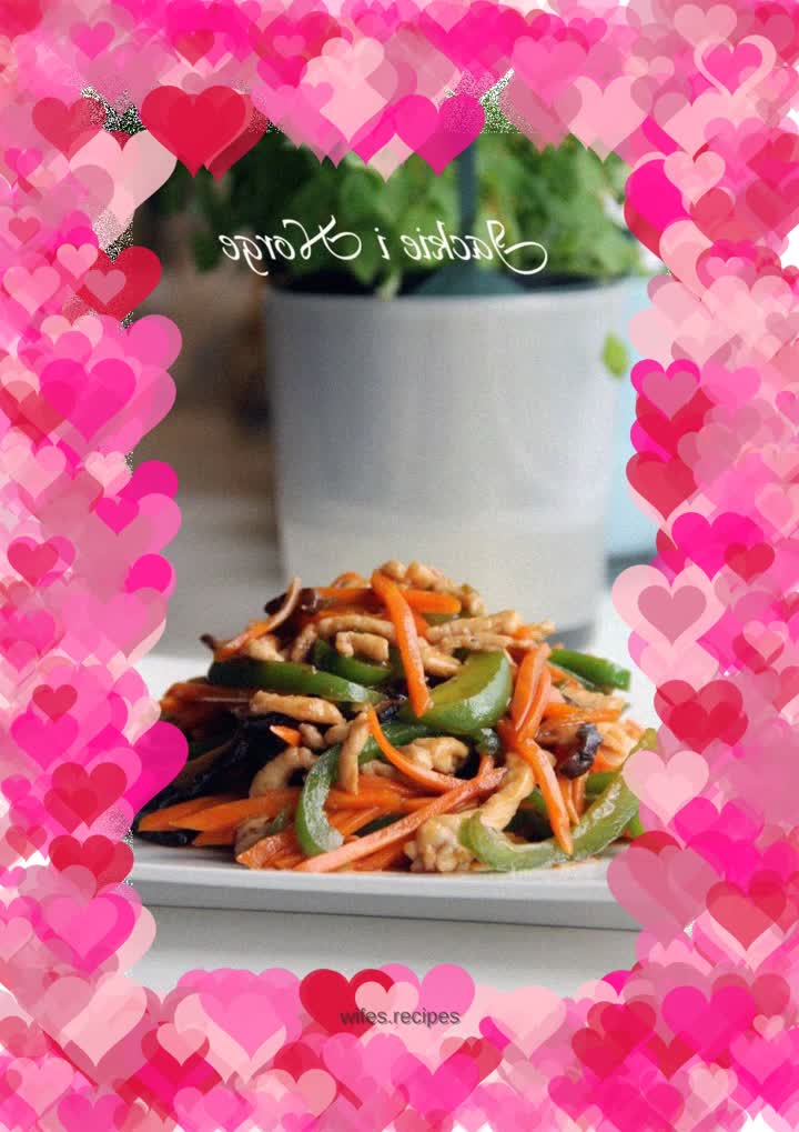 Fish-flavored shredded chicken