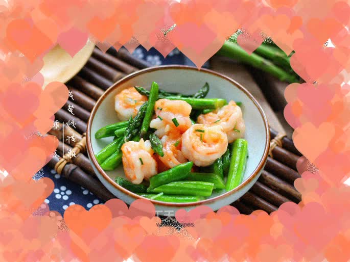 【Shanghai】Asparagus Stir-fried Shrimp Balls