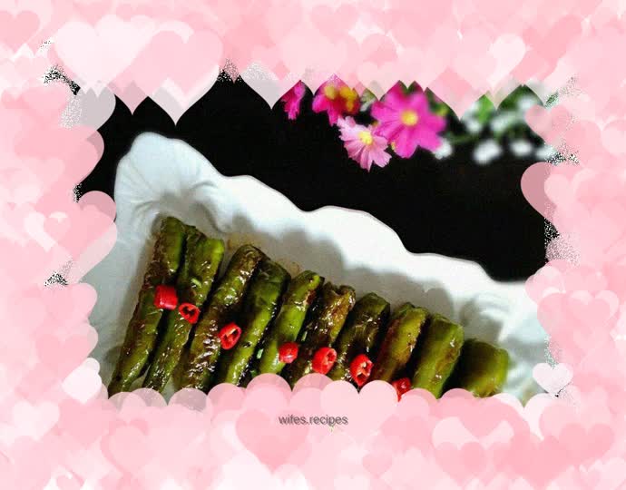 Green pepper stuffed with meat