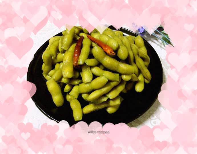 Salted edamame