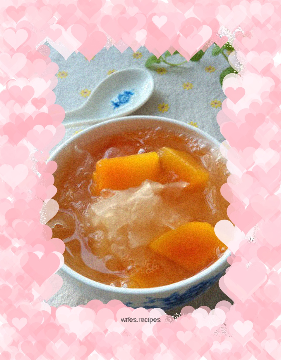 Papaya stewed with white fungus