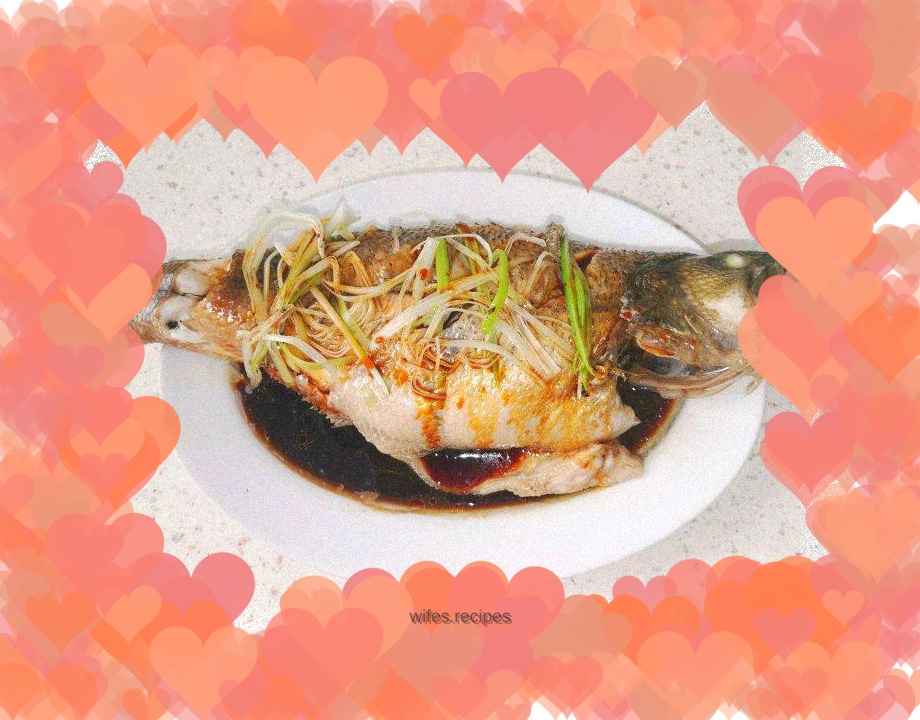 Steamed seabass