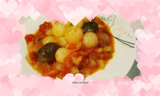 Tomato and winter melon balls