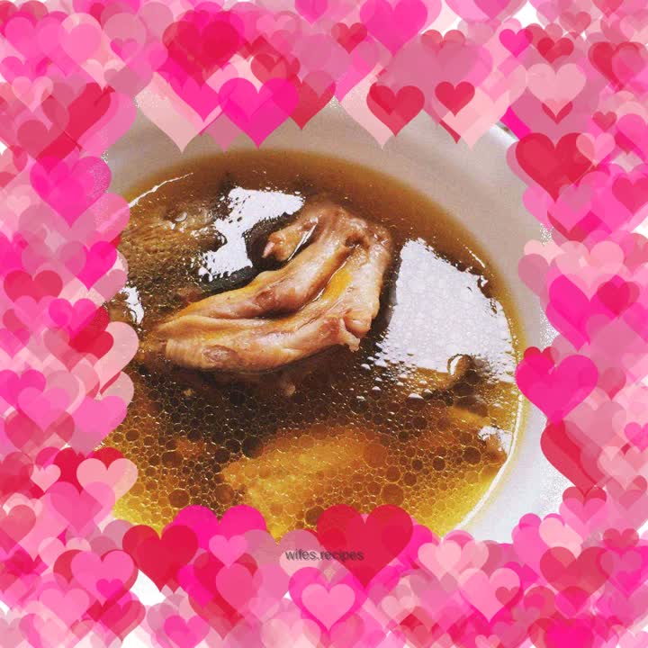 Simple version-sour radish and duck soup