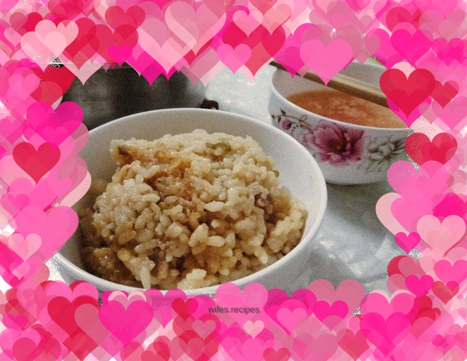 Dinner for two - meat and rice