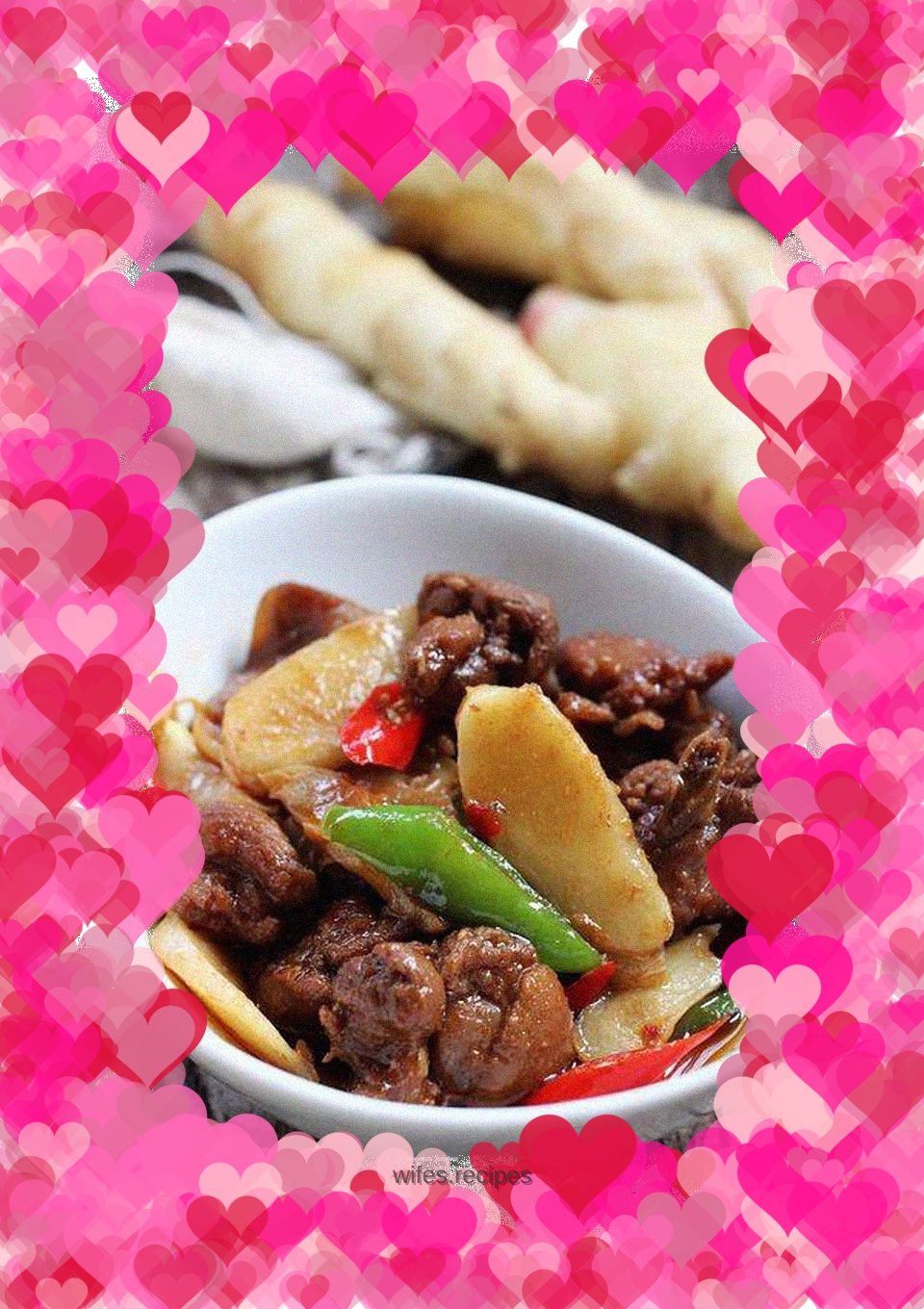 Braised duck with ginger