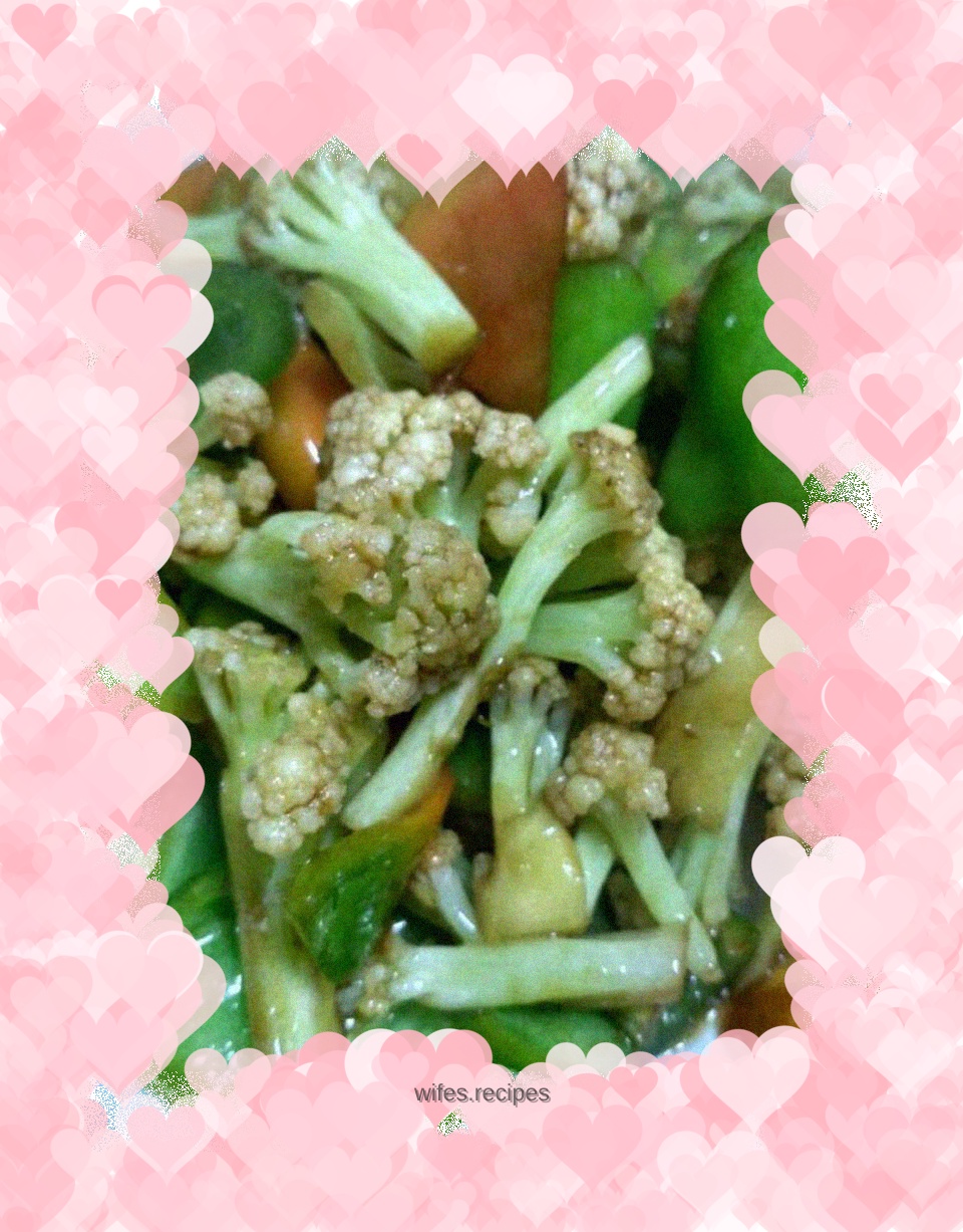 Stir-fried cauliflower