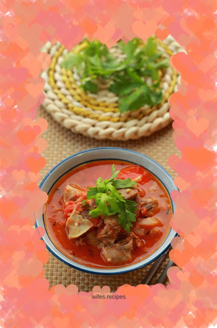 【Tomato stewed beef brisket】