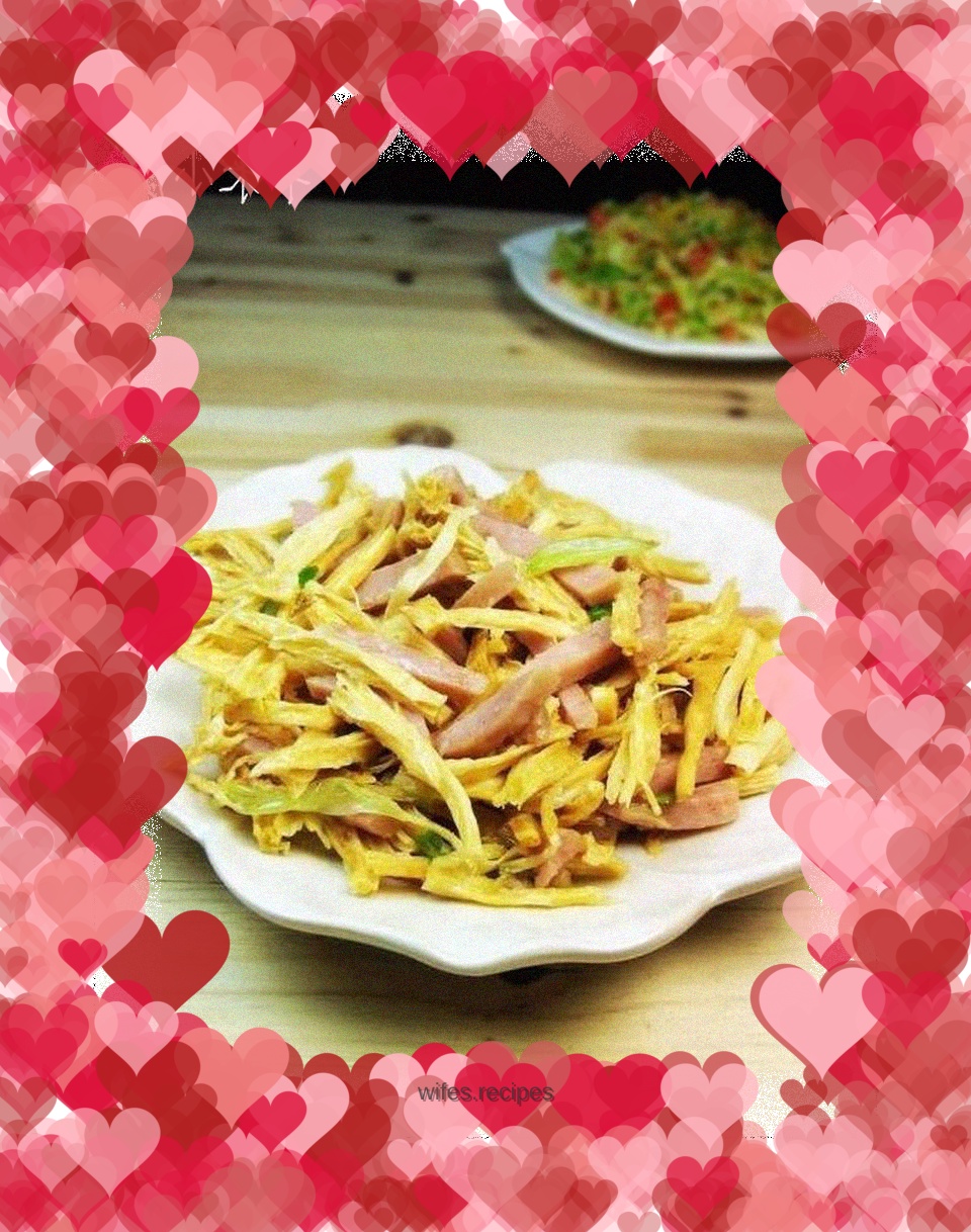 Fried Bean Curd with Ham