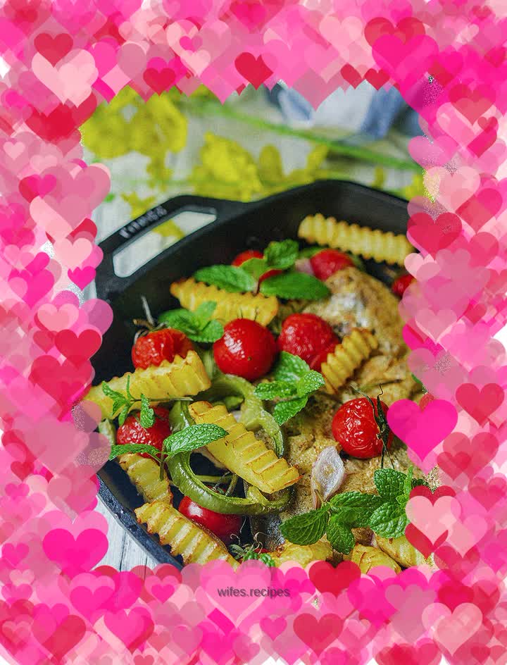 Grilled Pomfret with Vegetables and Fruits