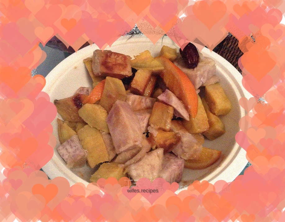 Children's whole grain breakfast----------Sweet potato and taro stew