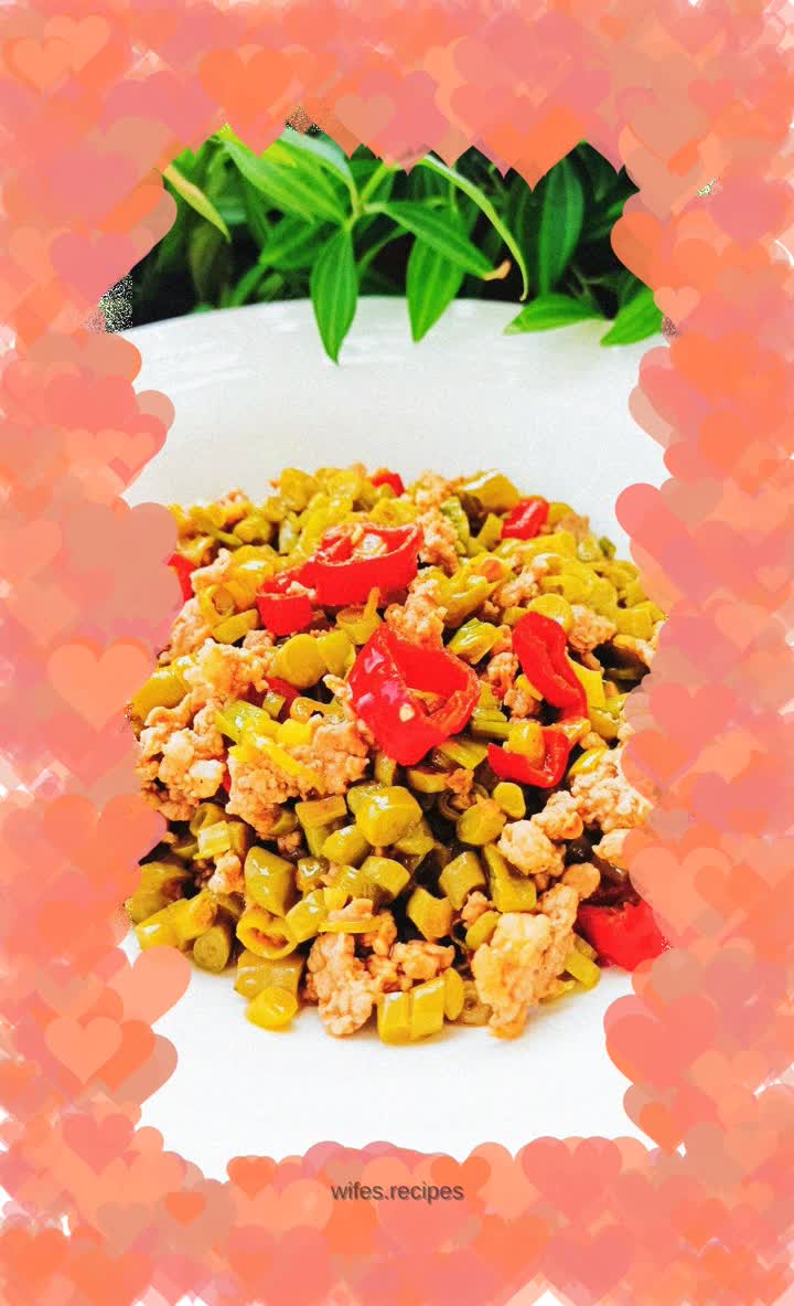 Minced Pork and Pickled Beans