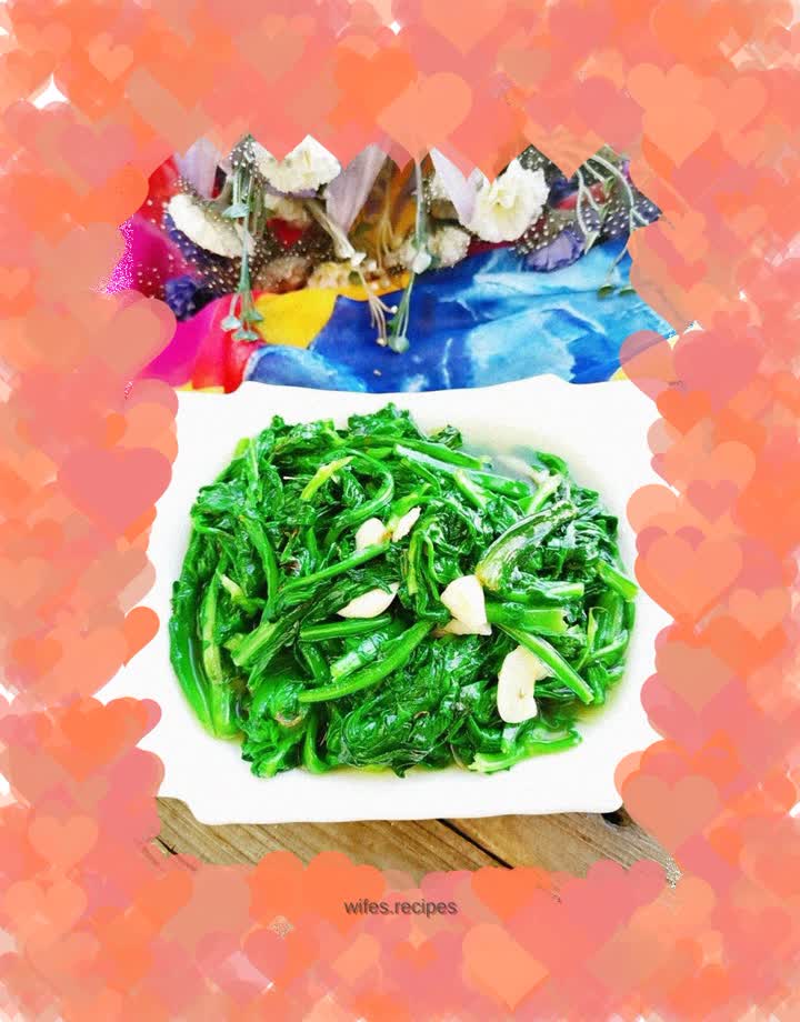 Stir-fried chrysanthemum