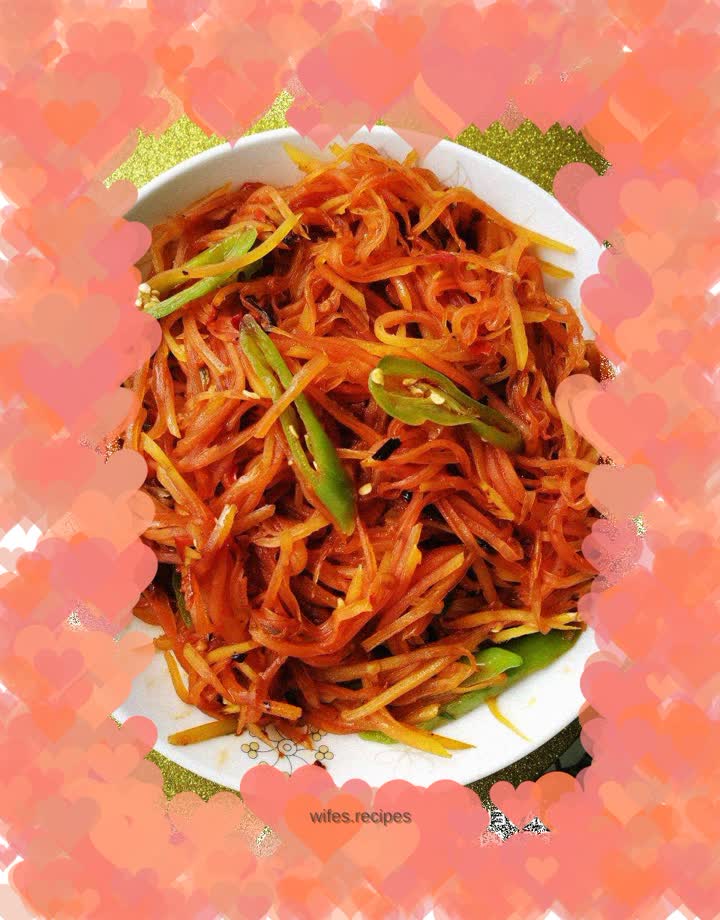 Shredded papaya with hot pepper