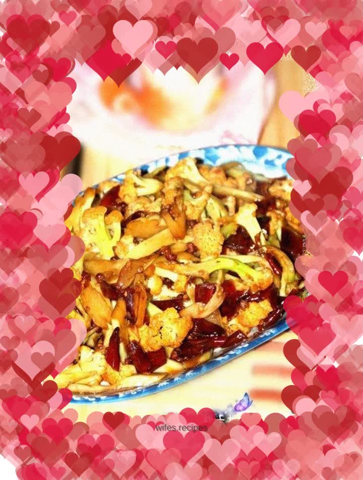 Stir-fried cauliflower