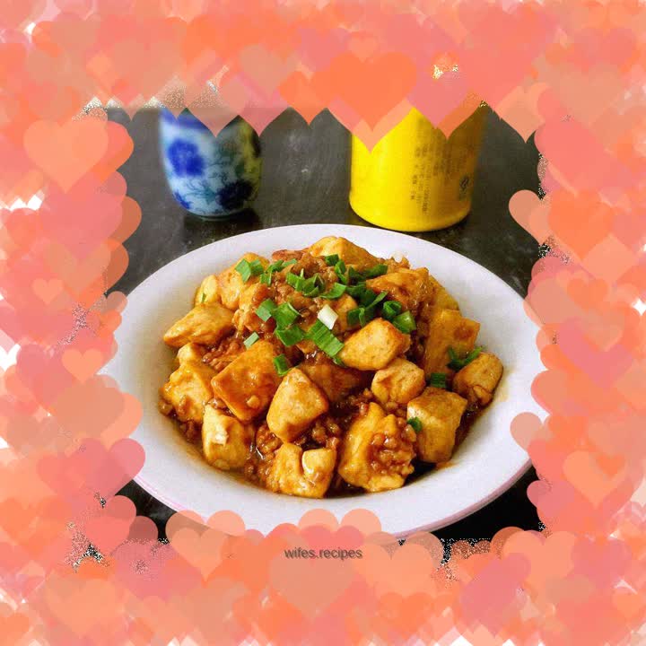 Braised minced pork and tofu