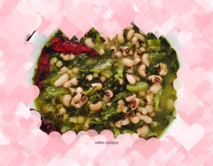 Sauerkraut, bean and rice soup