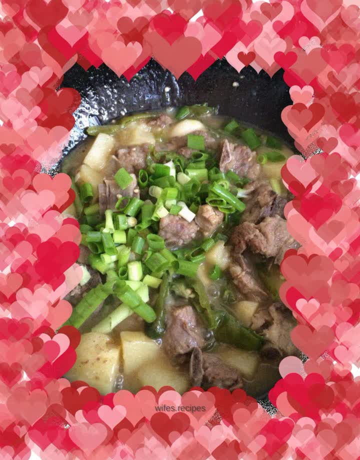 Green Chili Boiled Pork Ribs and Potatoes