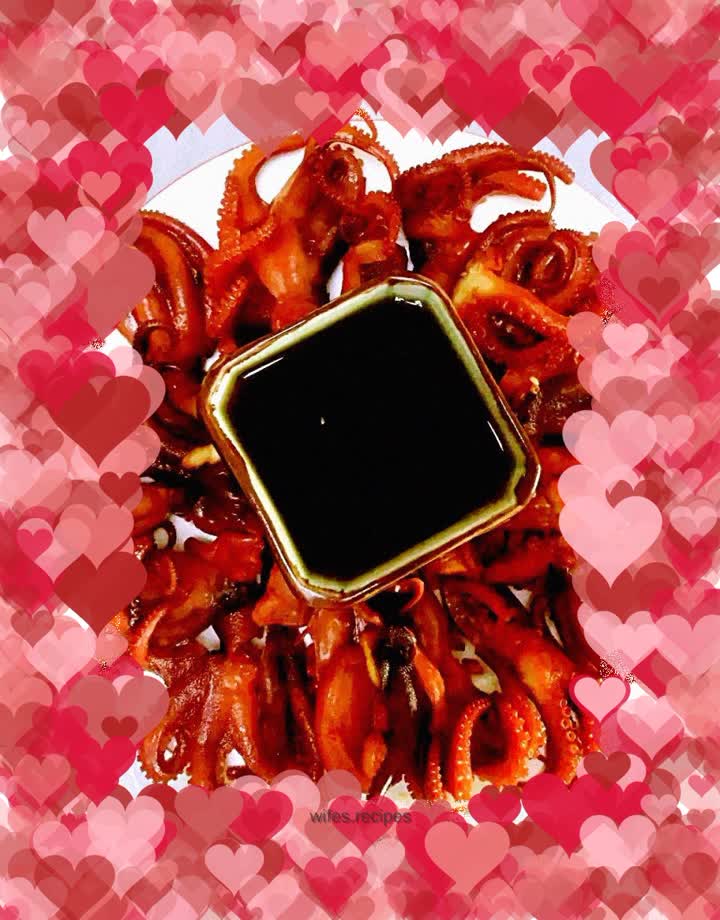 Sesame flavored octopus