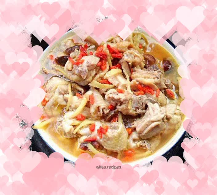 Steamed Chicken with Mushrooms
