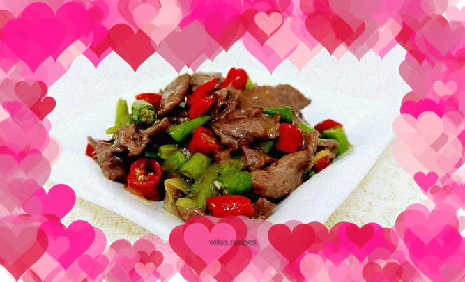 Stir-fried beef