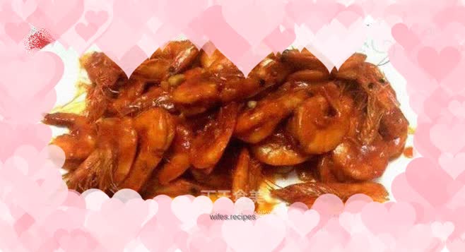 Braised prawns