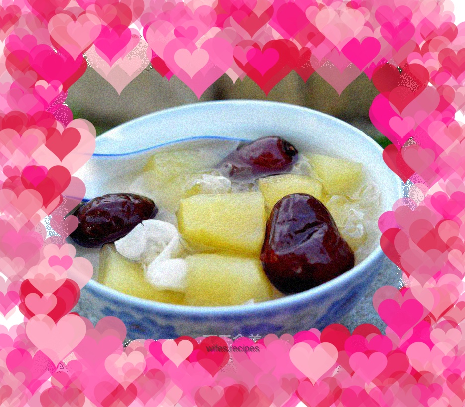 Apple Tremella Sugar Water