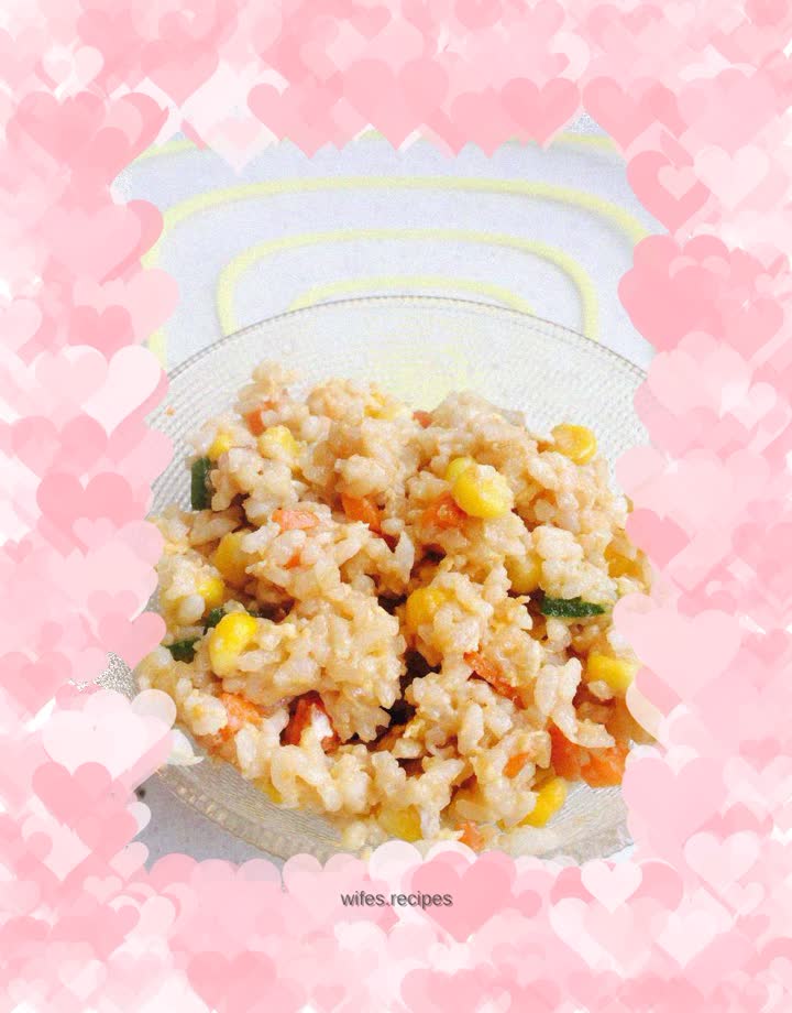 Colorful fried rice