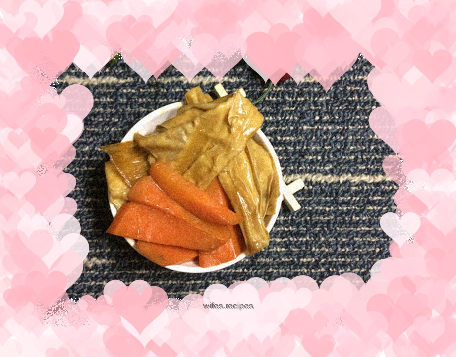 Anti-aging recipe---Stir-fried yuba with carrots