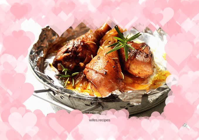 【Roasted Chicken Legs with Rosemary and Red Wine】