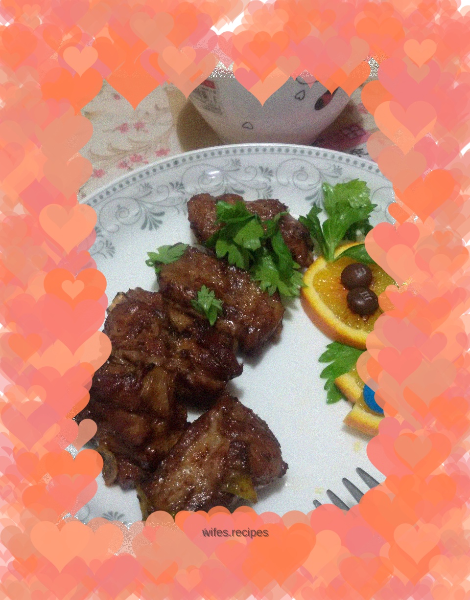 Grilled Pork Ribs with Scallions