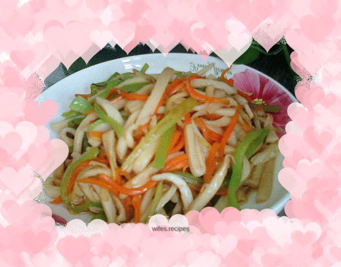 King Oyster Mushroom in Oyster Sauce