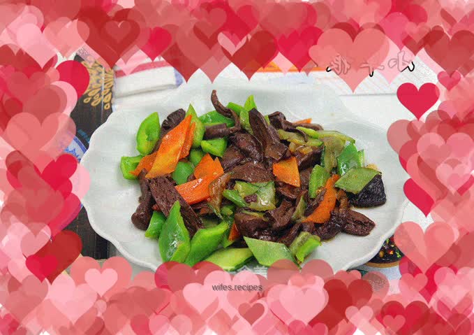 Stir-fried red mushrooms with mixed vegetables