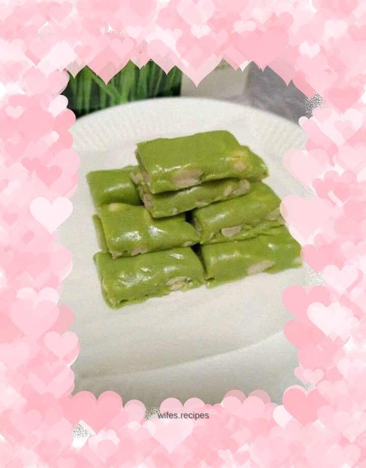 Green juice nougat