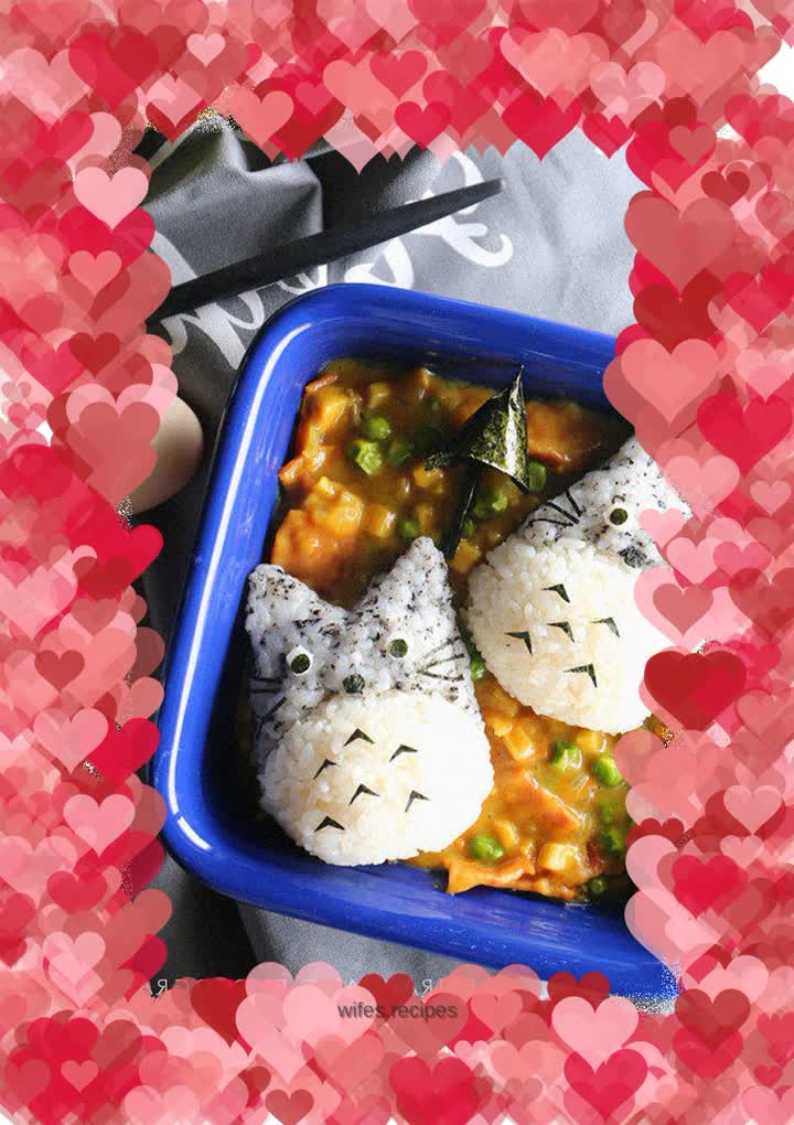 Curry Rice Ball: My Neighbor Totoro Brothers